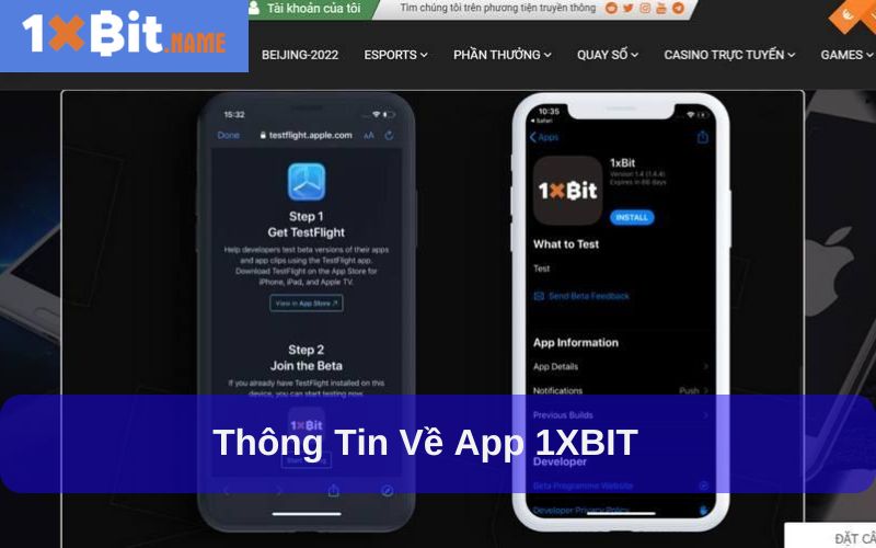 App 1XBIT được thiết kế tối ưu cho người dùng