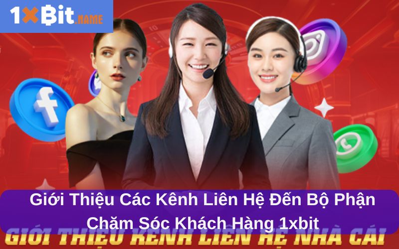 Giới thiệu các kênh liên hệ đến bộ phận chăm sóc khách hàng 1xbit
