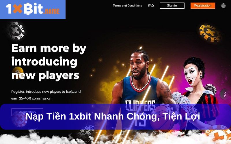 Nạp tiền 1xbit hỗ trợ nhiều loại tiền điện tử khác nhau