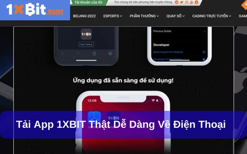 Tải app 1XBIT thật dễ dàng về điện thoại