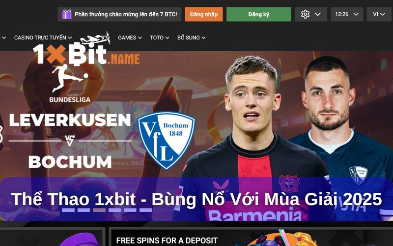 Thể thao 1xbit cùng mùa giải mới cực hot